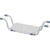 Homcom Siège de baignoire - siège de bain suspendu réglable - tabouret de salle de bain - dim. 71-81L x 22l x 18H cm - alu. HDPE blanc* Siège De Douche