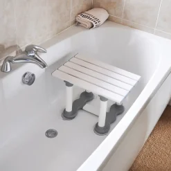 Aidapt Siège de bain en plastique - Hauteur 30 cm/ Taille 12" - Blanc