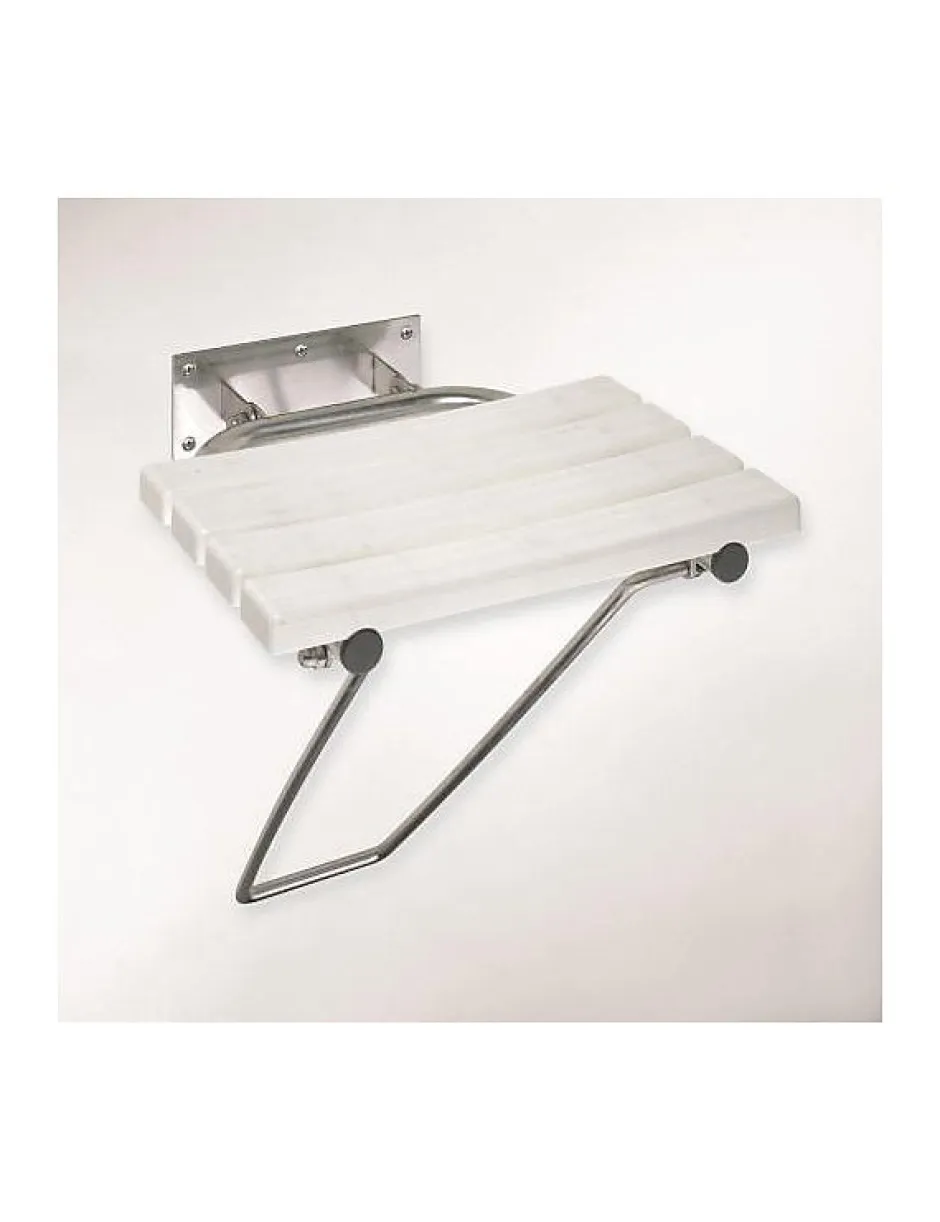 Bemeta Siège de douche escamotable HELP avec jambe de sécurité en acier