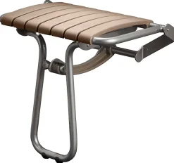 Godonnier Siège de douche large lattes taupe Godonier