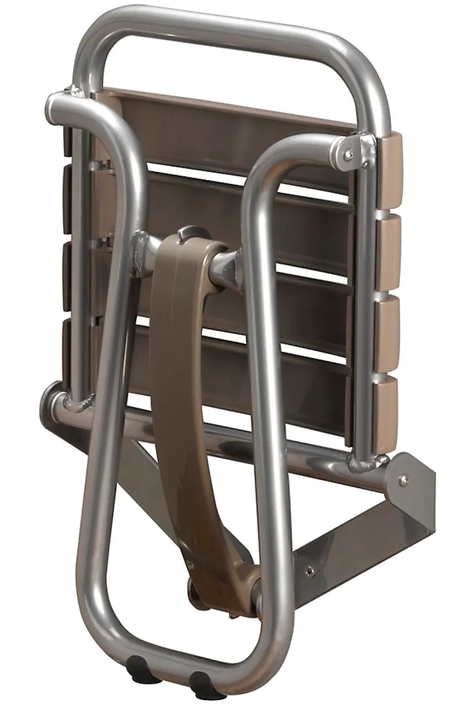 Godonnier Siège de douche pieds alu, assise polypropylène coloris taupe l.36,4 x P.38,2 x H.50 cm* Siège De Douche