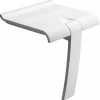 Godonnier Siège de douche piètement alu, assise polymère coloris blanc l.45 x P.44,2 x H.50 cm
