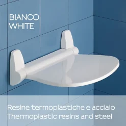 Kiamami Valentina Siège De Douche Pour Personnes Âgées Et Handicapées Blanc - Sound* Siège De Douche