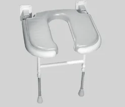 AKW Siège de douche rembourré en U - Coloris: gris
