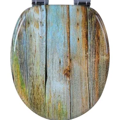 Helloshop26 Siège de toilette abattant wc haut mdf