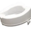 Aidapt Siège de toilette surélevé en plastique sans couvercle blanc Senator - hauteur 16 cm VR224E