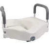 Aidapt Siège de toilette surélevé en plastique blanc Senator avec bras - hauteur 16 cm* Wc Pmr