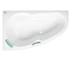 Siko 160 x 100 cm Fortuna Plus baignoire d'angle orientation gauche en acrylique, sans pieds, blanc (FO1600LPLUS)* Baignoire D'Angle