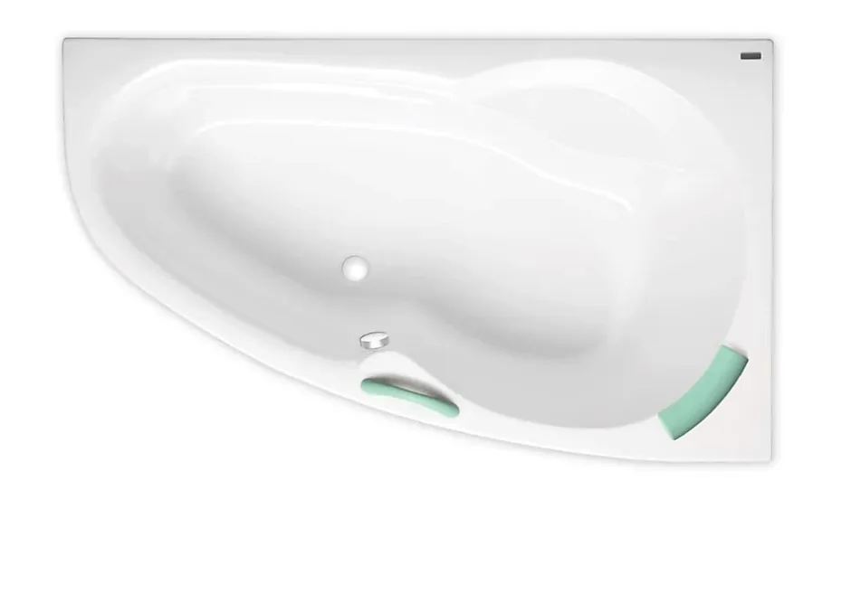 Siko 140 x 95 cm Luiza baignoire d'angle gain de place, orientation droite en acrylique, sans pieds, blanc (LU1400P)* Baignoire D'Angle