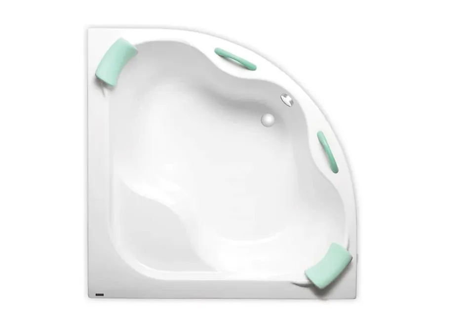Siko 140 x 140 cm Samanta Plus baignoire d'angle en acrylique, sans pieds, blanc (SM1400PLUS)* Baignoire D'Angle