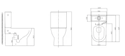 Siko Combi WC à poser sans bride, avec abattant slim softclose - remplissage par le côté (EUR990)