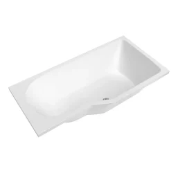 Siko 160x80 cm Beata Plus baignoire bain douche asymétrique en acrylique positionnement droite, sans pieds, blanc (BE1600PPLUS)* Baignoire Droite