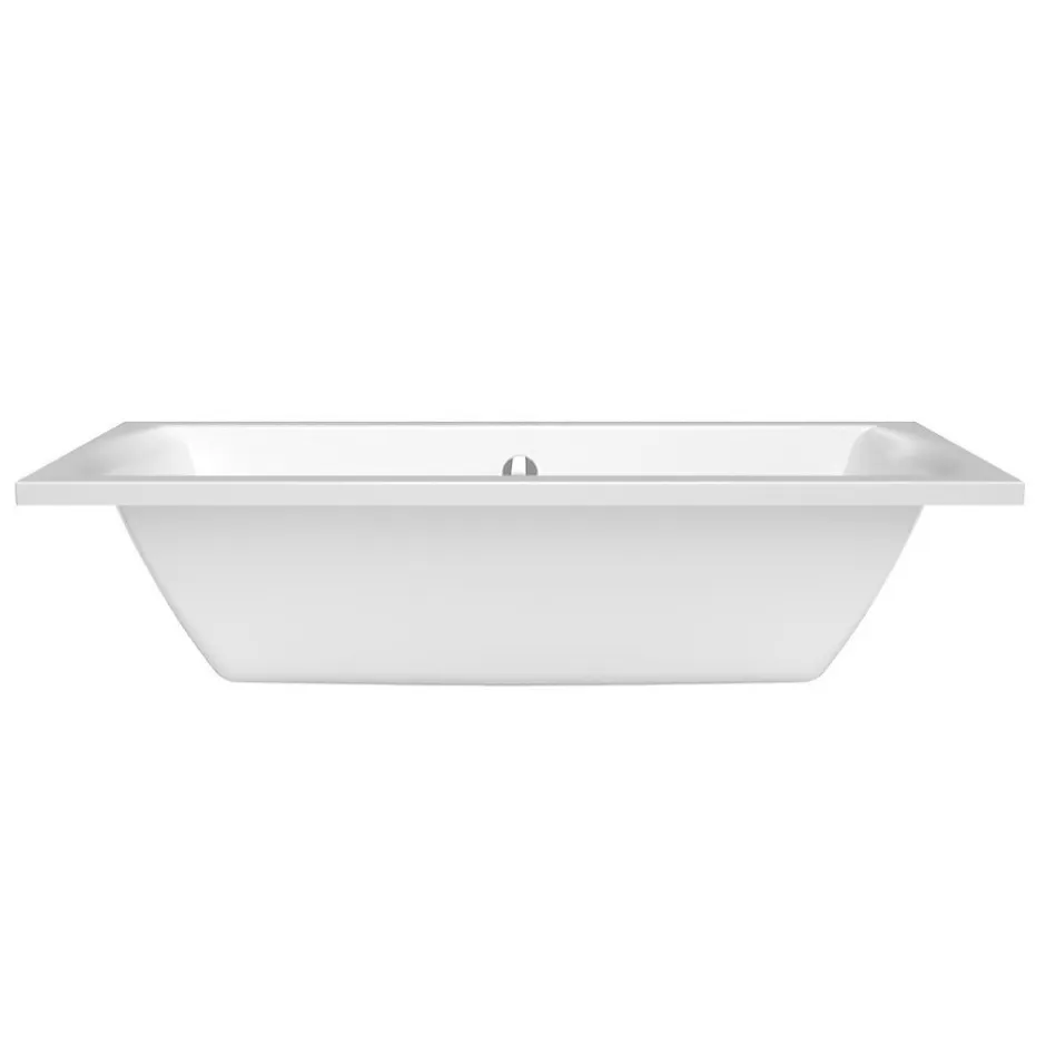Siko 170x70 cm Cube Way Plus baignoire rectangulaire en acrylique, gauche et droite, sans pieds, blanc (CUB1700PLUS)