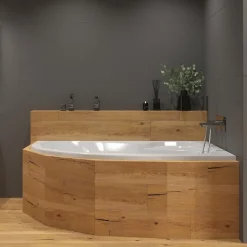 Siko 150x100 cm Fortuna Plus baignoire asymétrique, avec pieds, acrylique, droite, Blanc (FO1500PPLUS-SET)* Baignoire Asymétrique