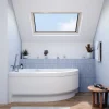 Siko 160x100 cm Laguna Fortuna Plus baignoire d'angle en acrylique, gauche + tablier 160 cm + pieds, blanc (FO1600LPLUS-SET1)