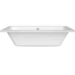 Siko 180x80 cm Nora Plus baignoire rectangulaire en acrylique, gauche et droite, sans pieds, blanc (NO1800PLUS)