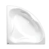 Siko 150x150 cm Royale baignoire d'angle en acrylique, gauche et droite, sans pieds, blanc (RO1500NEW)
