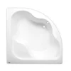 Siko 150x150 cm Synthia Plus baignoire d'angle, acrylique, gauche et droite, sans pieds, blanc (SY1500PLUS)