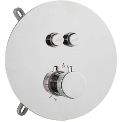 Silla Global Silla Élégant Colonne de Douche en Laiton Encastrée, Ensemble de Douche Thermostatique, Chrome