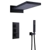 Silla Global Silla Élégant Colonne de Douche Thermostatique en Laiton Encastrée, Ensemble de Douche Mécanique, Noir* Colonne De Douche Encastrable