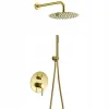 Silla Global Silla Élégant Colonne de Douche en Laiton Encastrée, Ensemble de Douche Mécanique, Doré