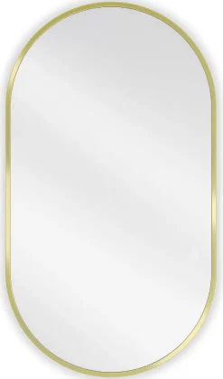 Silla Global SILLA Miroir mural ovale, 80 x 45 cm, cadre doré* Miroir Grossissant