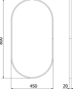 Silla Global SILLA Miroir mural ovale, 80 x 45 cm, cadre doré* Miroir Grossissant