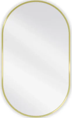 Silla Global SILLA Miroir mural ovale, 85 x 50 cm, cadre doré* Miroir Grossissant