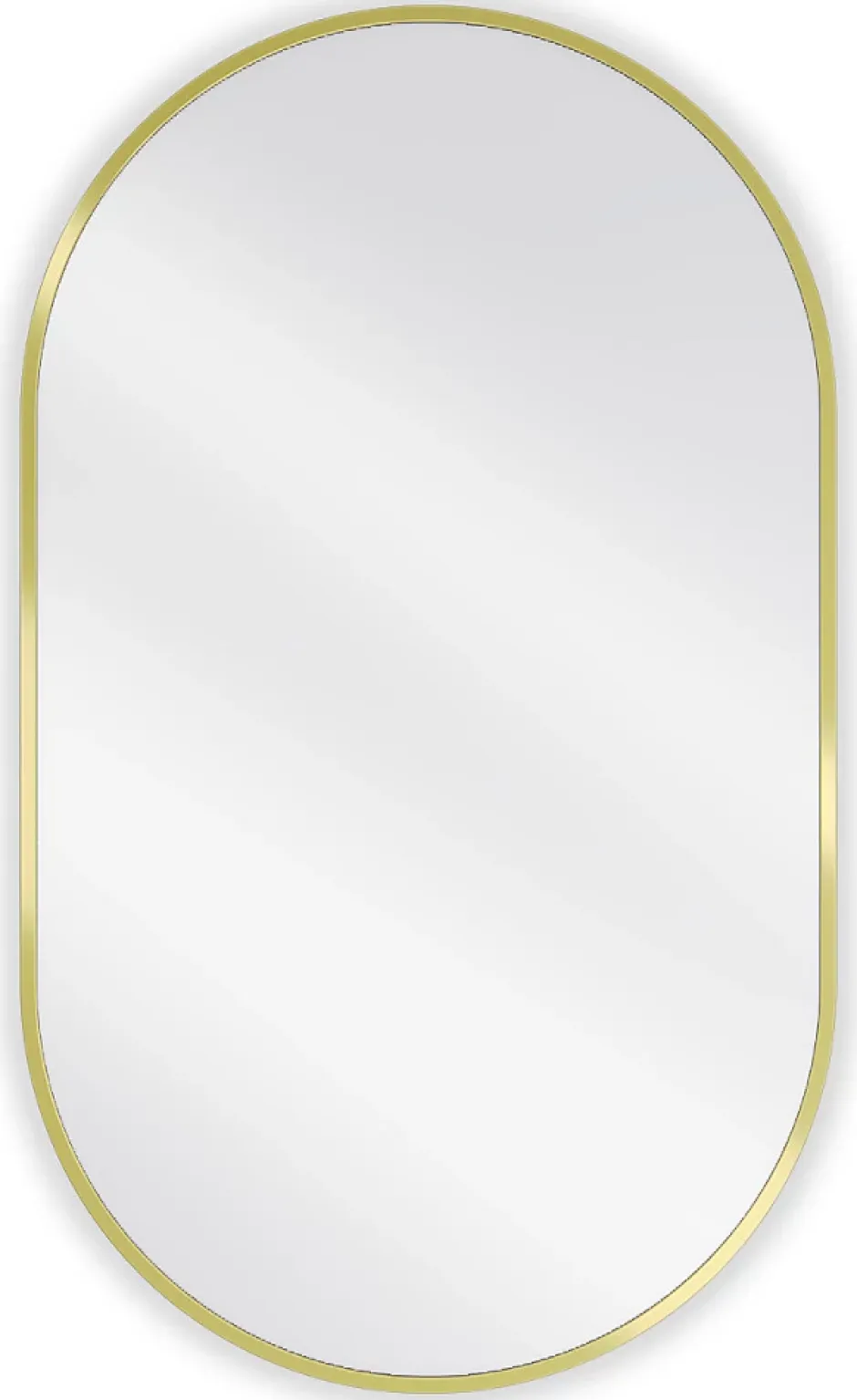 Silla Global SILLA Miroir mural ovale, 85 x 50 cm, cadre doré* Miroir Grossissant