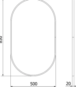 Silla Global SILLA Miroir mural ovale, 85 x 50 cm, cadre doré* Miroir Grossissant