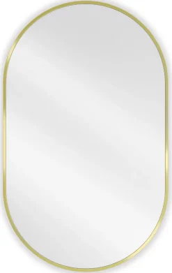 Silla Global SILLA Miroir mural ovale, 90 x 55 cm, cadre doré* Miroir Grossissant