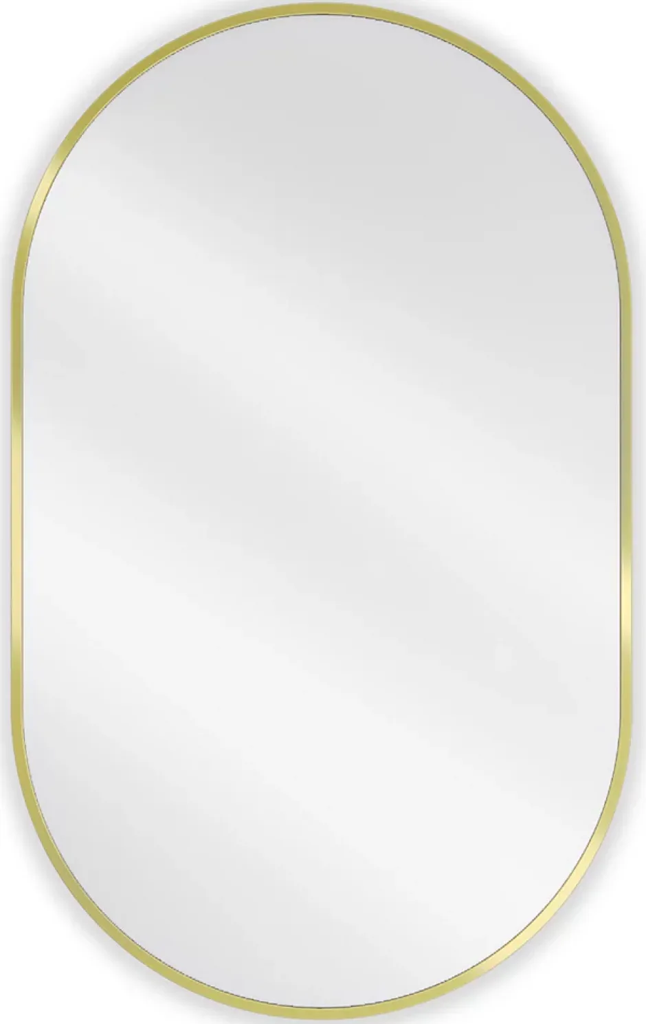 Silla Global SILLA Miroir mural ovale, 90 x 55 cm, cadre doré* Miroir Grossissant