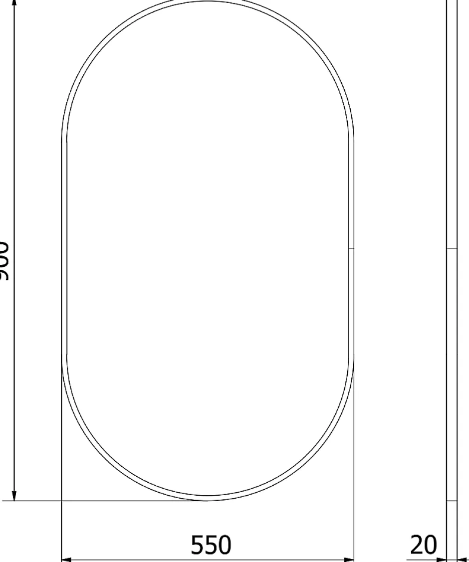 Silla Global SILLA Miroir mural ovale, 90 x 55 cm, cadre doré* Miroir Grossissant