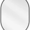 Silla Global SILLA Miroir mural ovale, 70 x 50 cm, cadre noir