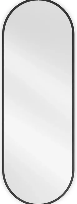 Silla Global SILLA Miroir mural ovale, 100 x 35 cm, cadre noir