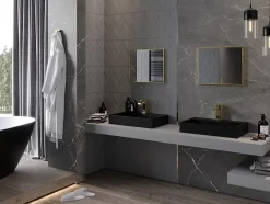 Silla Global SILLA Miroir mural rectangulaire, 50 x 40 cm, cadre doré* Miroir Grossissant