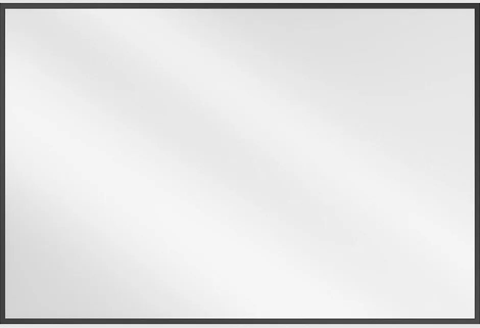 Silla Global SILLA Miroir mural rectangulaire, 90 x 60 cm, cadre noir* Miroir Grossissant
