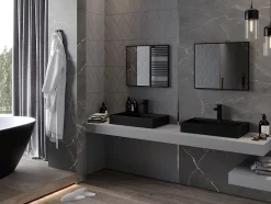 Silla Global SILLA Miroir mural rectangulaire, 60 x 50 cm, cadre noir* Miroir Grossissant