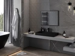 Silla Global SILLA Miroir mural rectangulaire, 80 x 60 cm, cadre noir* Miroir Grossissant