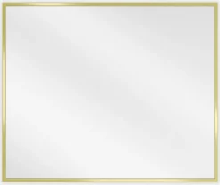 Silla Global SILLA Miroir mural rectangulaire, 60 x 50 cm, cadre doré