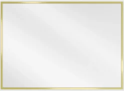 Silla Global SILLA Miroir mural rectangulaire, 70 x 50 cm, cadre doré* Miroir Grossissant