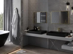 Silla Global SILLA Miroir mural rectangulaire, 70 x 50 cm, cadre doré* Miroir Grossissant