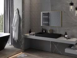 Silla Global SILLA Miroir mural rectangulaire, 90 x 60 cm, cadre doré* Miroir Grossissant