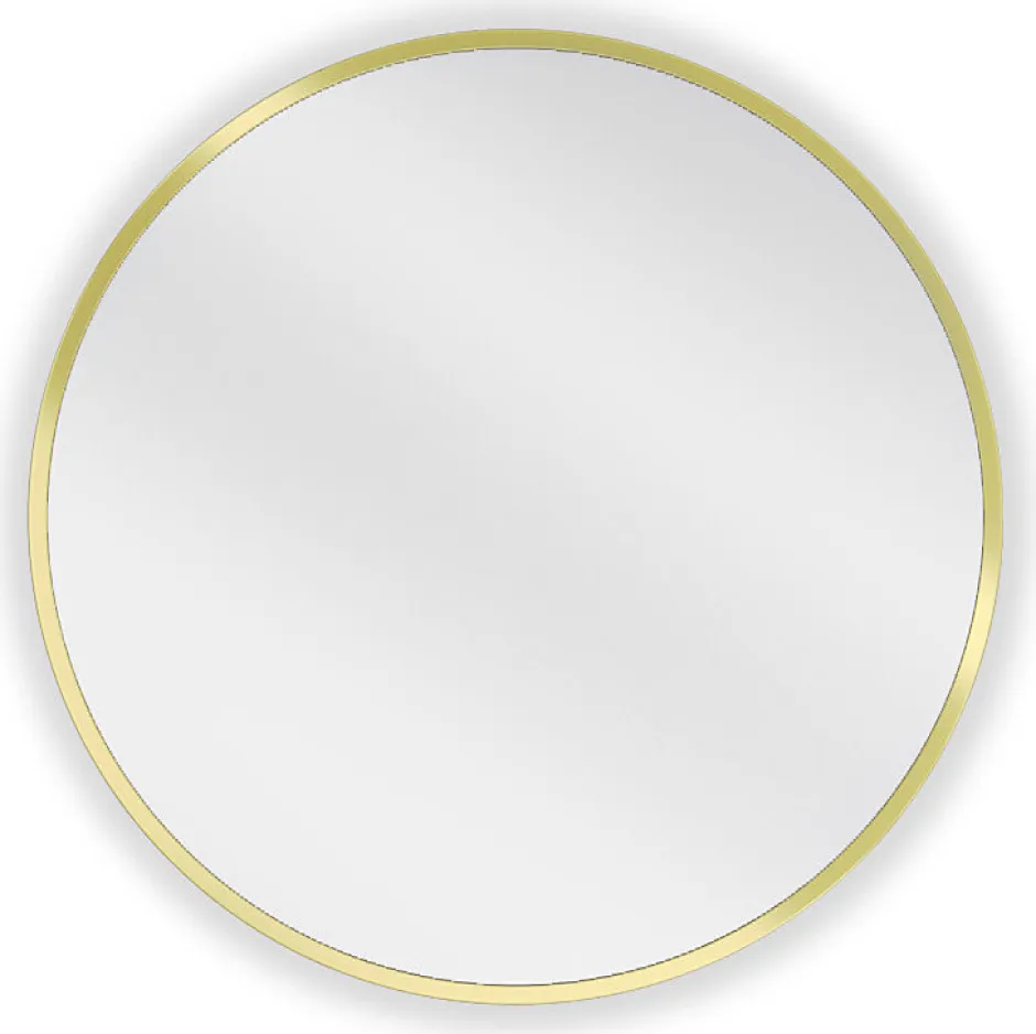 Silla Global SILLA Miroir mural rond, 30 cm, cadre doré