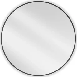 Silla Global SILLA Miroir mural rond, 85 cm, cadre noir