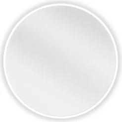 Silla Global SILLA Miroir mural rond, 30 cm, cadre blanc