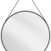 Silla Global SILLA Miroir mural rond, 70 cm, cadre noir* Miroir Grossissant