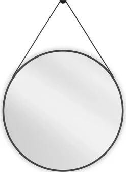 Silla Global SILLA Miroir mural rond, 70 cm, cadre noir* Miroir Grossissant