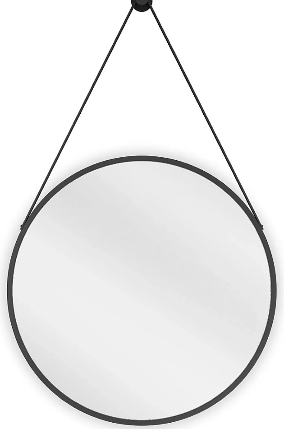 Silla Global SILLA Miroir mural rond, 50 cm, cadre noir* Miroir Grossissant