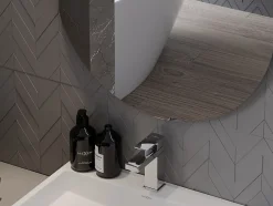 Silla Global SILLA Miroir mural rond, 50 cm, sans cadre